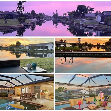 Serenity Waterfront Villa With King Suite, Private Pool, Great Lanai Enclosure And Long Water Views Кейп Корал Екстериор снимка
