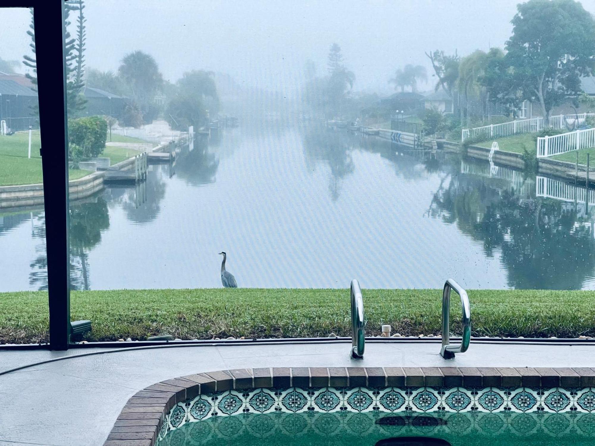 Serenity Waterfront Villa With King Suite, Private Pool, Great Lanai Enclosure And Long Water Views Кейп Корал Екстериор снимка